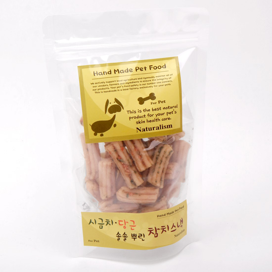 네츄럴리즘 강아지수제간식 시금치,당근 솔솔뿌린 참치스낵 120g